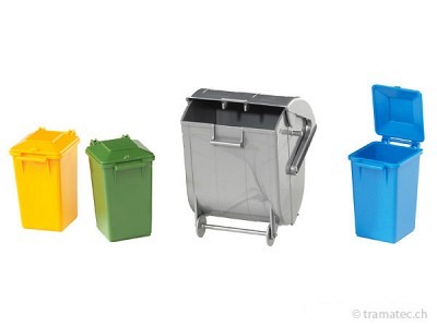 Bruder Mülltonnen-Set