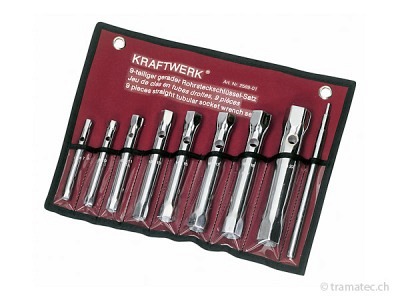 KRAFTWERK 9-t. Rohrsteckschl.satz 6-22 mm+Stift