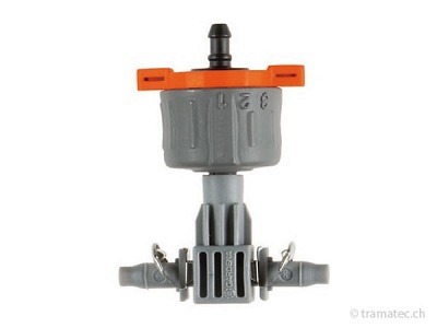 GARDENA Micro-Drip-System Regulierbarer Reihentropfer, druckausgleichend
