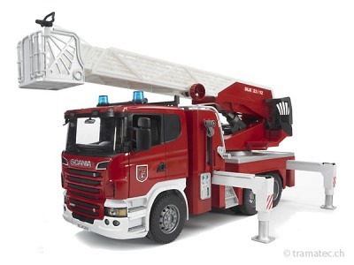 Bruder Scania R-Serie Feuerwehrleiterwagen - 03590