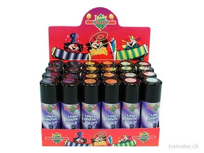 Fasnacht Haarspray Glitter 125ml Displ.