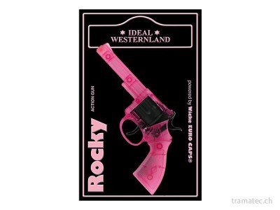 Fasnacht Pistole Rocky 8-Schuss pink