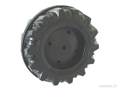 Rolly Toys Ersatzteil Vorderrad ohne Laufreifen 226 x 86 mit Montagematerial