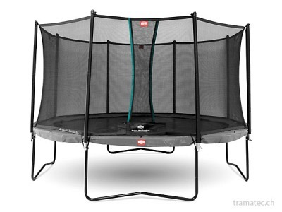 BERG Trampolin Champion Grey 430 + Sicherheitsnetz Comfort